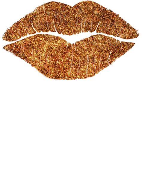 Rose Gold Texture Kiss Lipstick On Pouty Lips Fashion