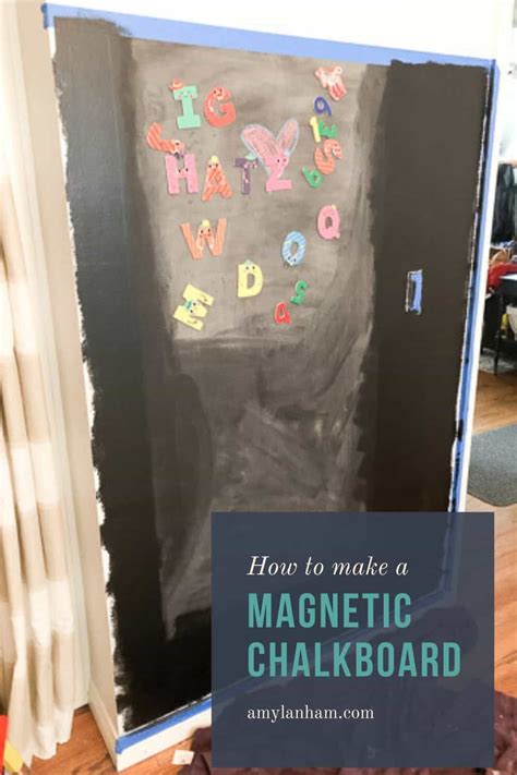 How To Make A Magnetic Chalkboard Diy With Amy