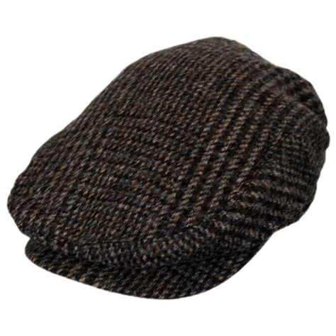 Baskerville Hat Company Wrayburn Plaid Tweed Wool Ivy Cap Ivy Caps