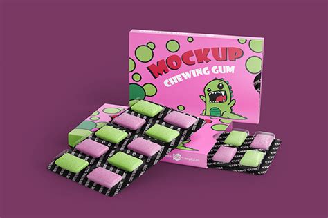 Free Chewing Gum Mock Up In Psd Free Psd Templates