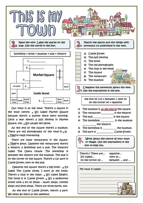 This Is My Town English Esl Worksheets For Distance Learning And