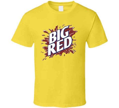 Big Red Soda Pop Drink Logo Funny T Shirt Etsy