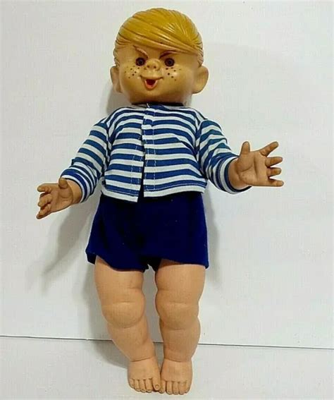 Vintage 16and Dennis The Menace Doll By 1950s Hank Ketcham Wlife Like