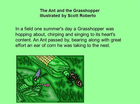 Maycintadamayantixibb The Grasshopper And The Ant Meaning