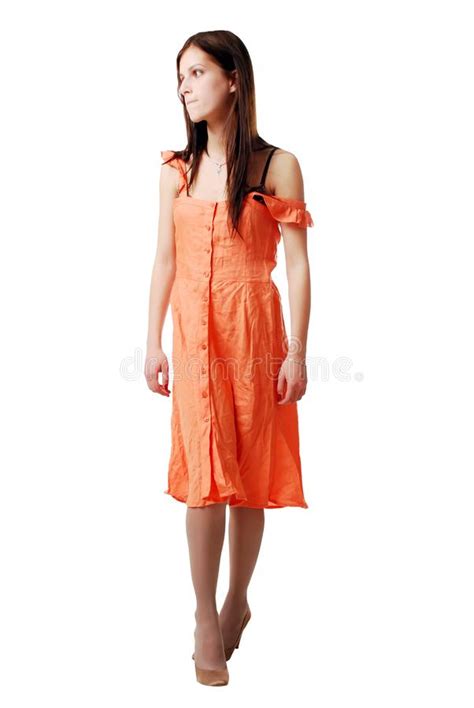 Girl In The Orange Dress Picture Image 9360307