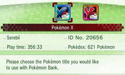 After downloading the update, please do not delete the update data. Pokémon Bank - Features