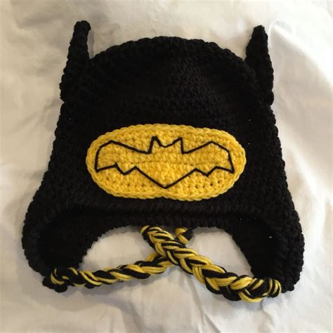 Crochet Batman Inspired Hat Crochet Batman Sock Monkey Hat Batman