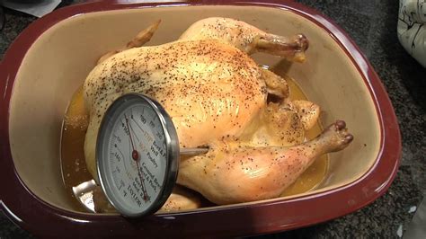 Know the safe internal temperature of cooked chicken. Chicken: How to Properly Take the Internal Temperature ...