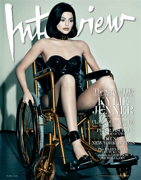 Kylie Jenner Covers Interview Magazine In A Golden Wheelchair