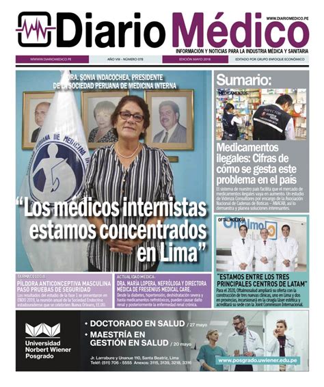 EdiciÓn Impresa Diario MÉdico PerÚ Diario Médico Perú