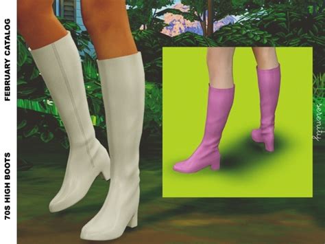 Sims 4 Mm Cc Sims 4 Cc Packs 60s Boots High Boots Knee Boots Sims