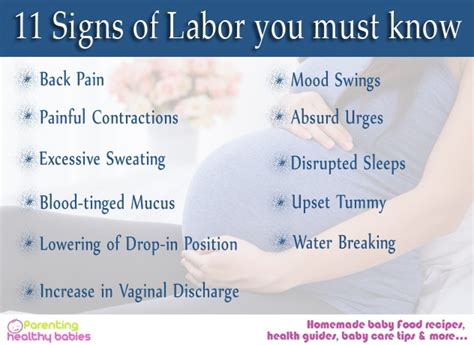 11 signs of labor you must know