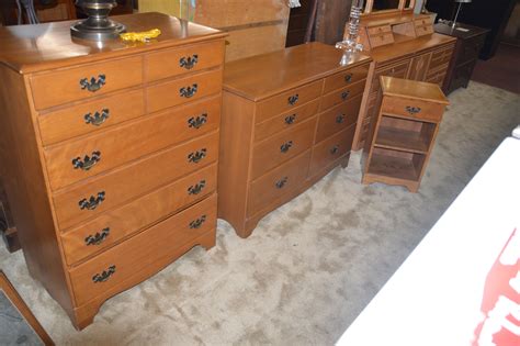 Beautiful Solid Hard Rock Maple Bedroom Furniture by Ethan Allen