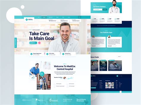 Medixer Health And Clinic Website Design By Yasinul Huq On Dribbble