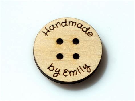 Personalized Buttons Custom Buttons Personalised Wood Craft Projects