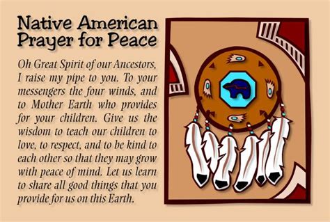 Noname Native American Prayer For Peace
