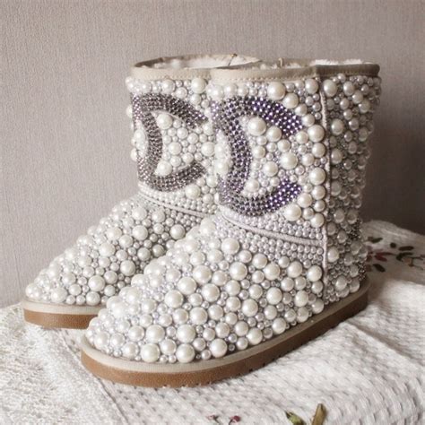 Pearl Fashion Would You Wear Chanel Pearl Boots By Uggs Pearls Only