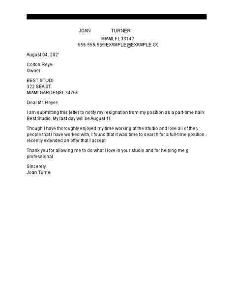 How To Write A Resignation Letter With Examples