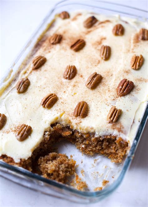 The holidays are right around the corner, and it was getting about time for another amazing dessert recipe on the blog. Easy Carrot Sheet Cake Recipe Cake to Feed Many | Just ...