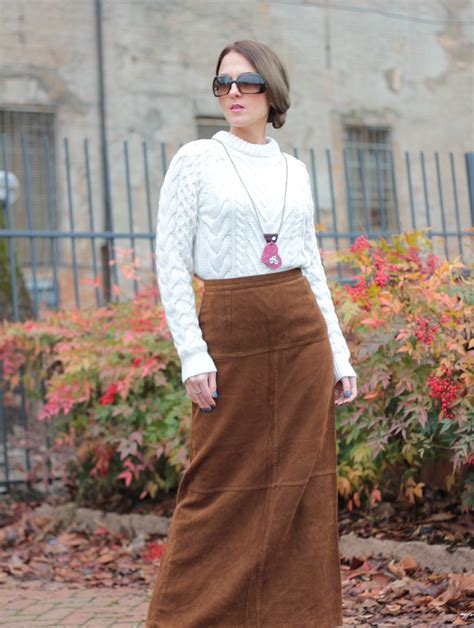Glam Cowgirls Suede Long Skirt Western Style