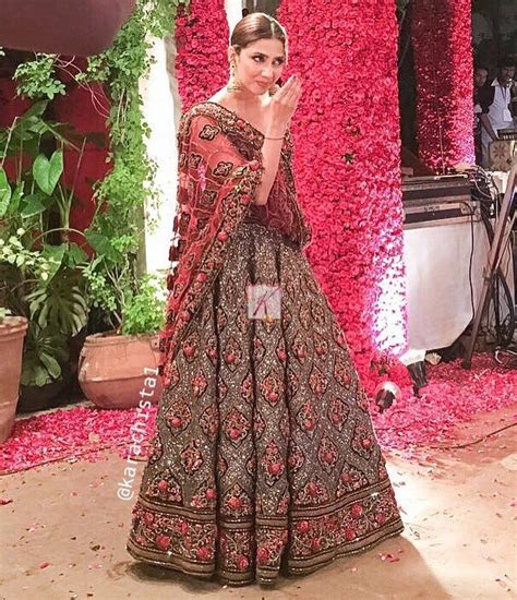 Mahira Khan Rocking The Bridal Attire Go Desi Pakistani