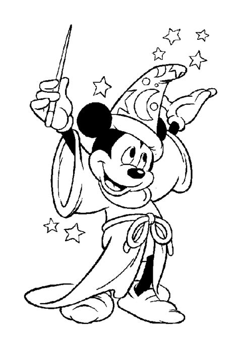 Magician Characters Free Printable Coloring Pages