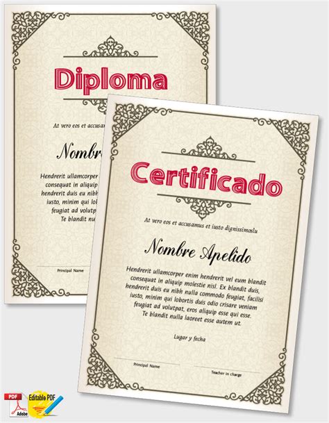 Diploma O Certificado Libre Modelo Ipdf