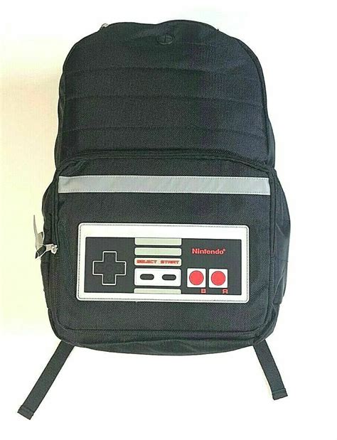 Nintendo Controller Backpack Video Game Retro Nes 3d Buttons School Bag