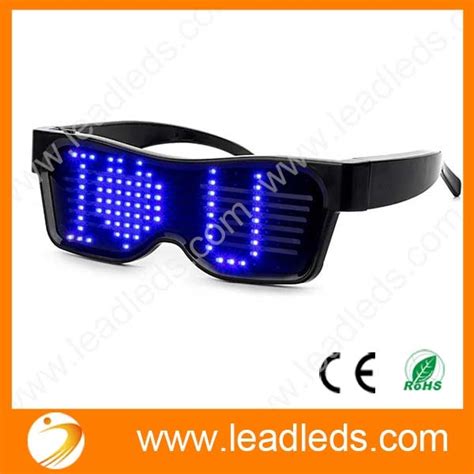 Leadleds Customizable Bluetooth Led Glasses Display Messages