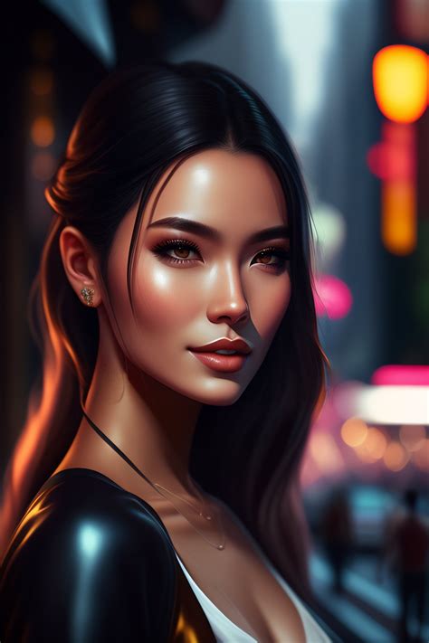Lexica Pedestrians At Nightime In Bangkok By Charlie Bowater And Titian And Artgerm Portrait