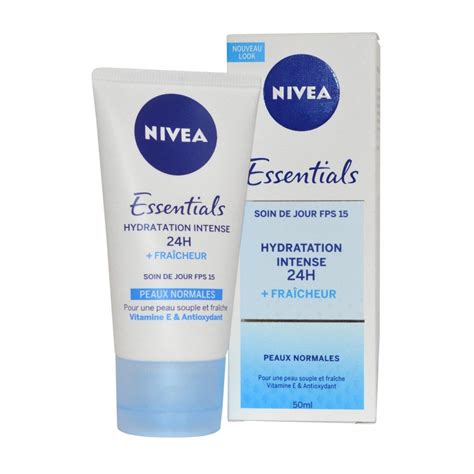 Nivea Essentials Moisturising Day Cream Spf15 50ml Normal Skin 24h