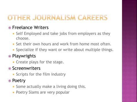 Ppt Careers In Journalism Powerpoint Presentation Free Download Id