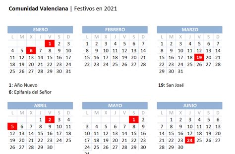 Calendario Laboral 2021 En La Comunidad Valenciana Consulte Los
