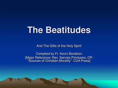 Ppt The Beatitudes Powerpoint Presentation Free Download Id1258915