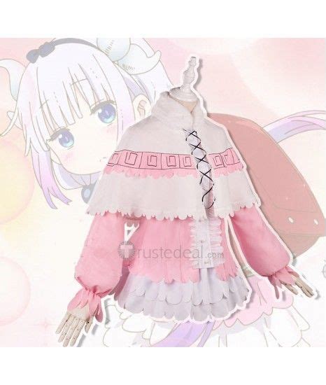 Miss Kobayashis Dragon Maid Kanna Kamui Pink Cosplay Costume