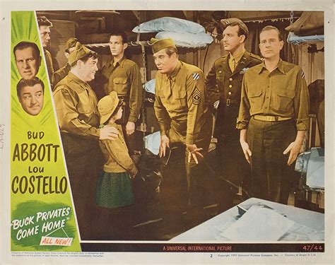Buck Privates Come Home 1947 Us Scene Card Posteritati Movie Poster