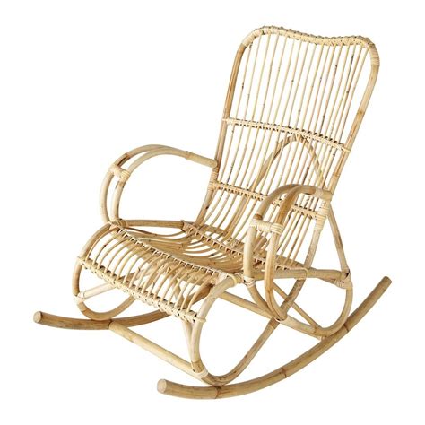 Rustic rocker with honey colored wood, tobacco brown leather seat, and cowhide yoke on back. 15 Best of Wicker Rocking Chairs and Ottoman