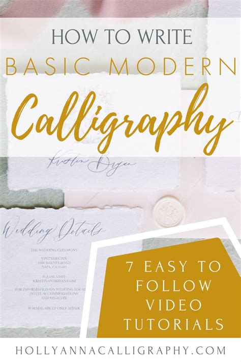 How To Write Modern Calligraphy Calligraphy For Beginners