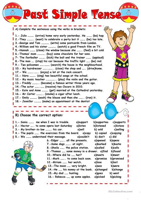 Past Simple Tense Worksheet Free Esl Printable Worksheets Made By Teachers English Grammar