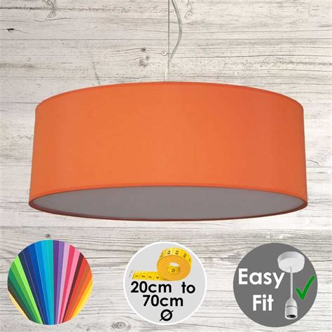Check out our orange ceiling lamp selection for the very best in unique or custom, handmade pieces from our lighting shops. Burnt Orange Drum Light Shade with Opal diffuser sizes from 30cm-80cm - Imperial Lighting
