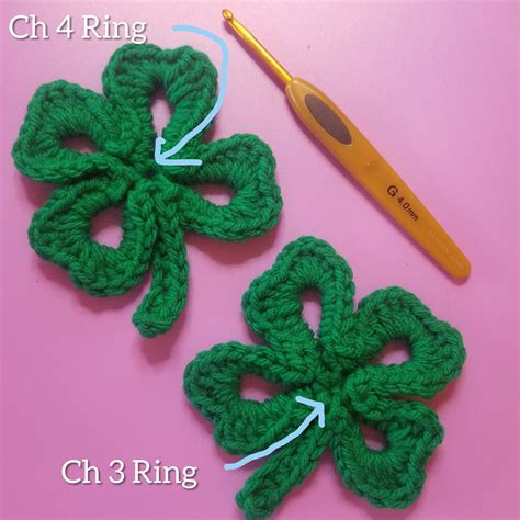 How To Crochet A 4 Leaf Clover And A Mini Irish Lad In 2021 Clover