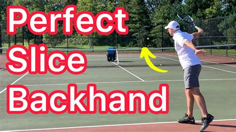 Hit A Perfect Slice Backhand Easy Tennis Improvement Youtube