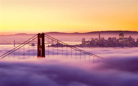 Golden Gate Bridge In The Fog San Francisco Wallpapers HD Desktop And Mobile Backgrounds