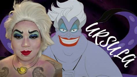 The Little Mermaid Ursula Makeup Transformation Youtube