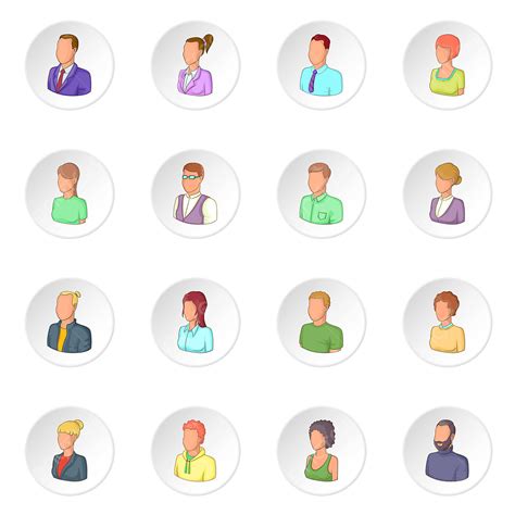 Different People Vector Art Png Different People Icons Set People