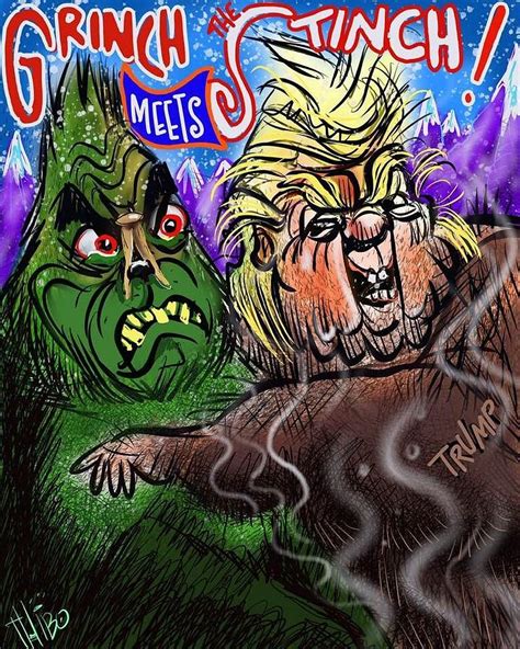 Trump Grinch Digital Art By Joe Thibodeau