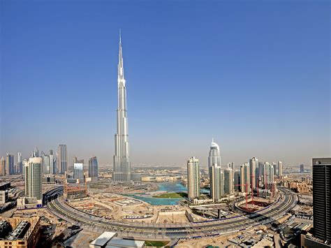 Dubai United Arab Emirates Burj Khalifa Panoramic View