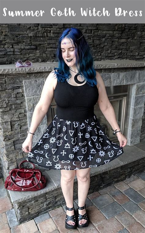 Summer Goth Witch Dress Perfect For Summer Parties Or A Night Out