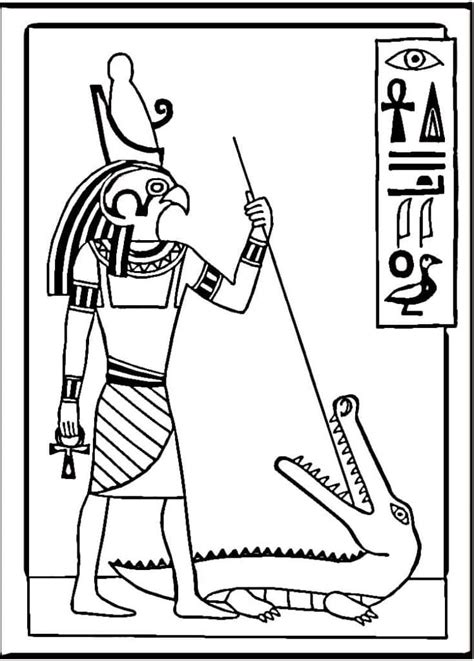 Desenhos De Os Ris Do Antigo Egito Para Colorir E Imprimir The