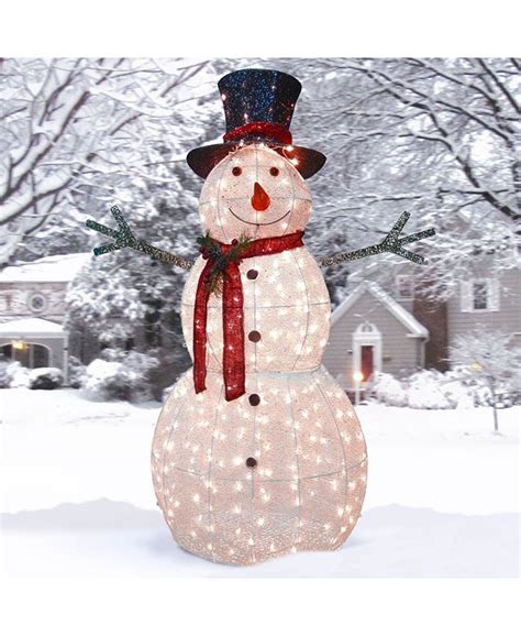 National Tree Company 60 Snowman Decoration With Warm White Led Lights